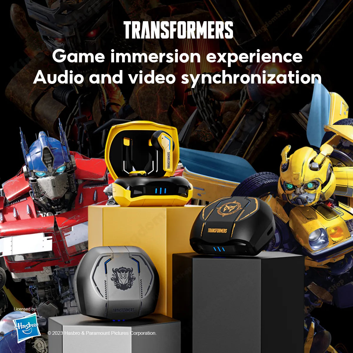 TRANSFORMERS TF-T06 1/2/3/5/10 PCS Wholesale Wireless Bluetooth Earphones  Noise Reduction Headphones Gaming Music Choice Earbud