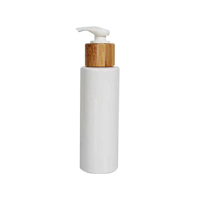 Refillable Soap Dispenser Bottle Portable Liquid Lotion Shampoo Dispenser Bathroom Bamboo Wood Pump Empty Bottle 100-300ml